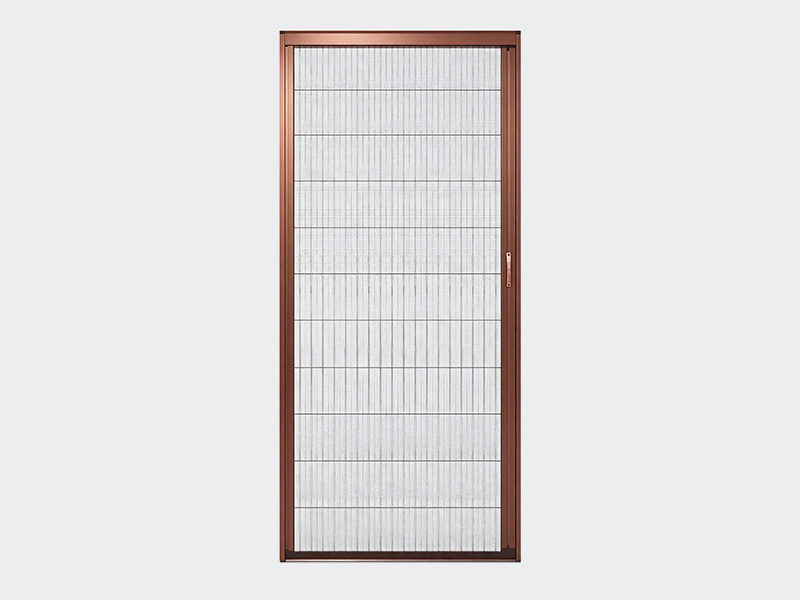 N45 low rail folding detachable invisible mosquito screen door
