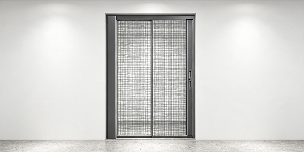 D7 Invisible Roller Screen Door (55/68/80 Cassette Sizes): Retractable Glass Fiber Mesh with Low Trip Track