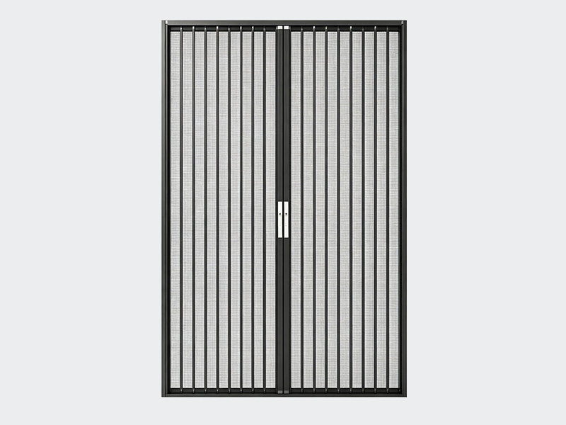 N40 flat folding aluminum mesh mosquito screen door: